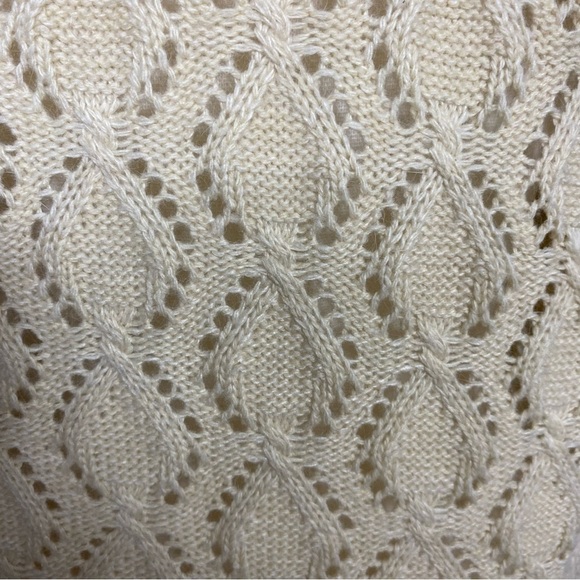 Anthropologie | Freeway angora/acrylic crochet & lace cardigan - Picture 5 of 9